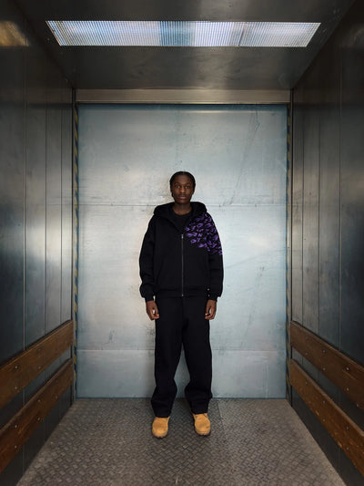 "SASUKE UCHIHA X CURSE MARKS" ZIP HOODIE