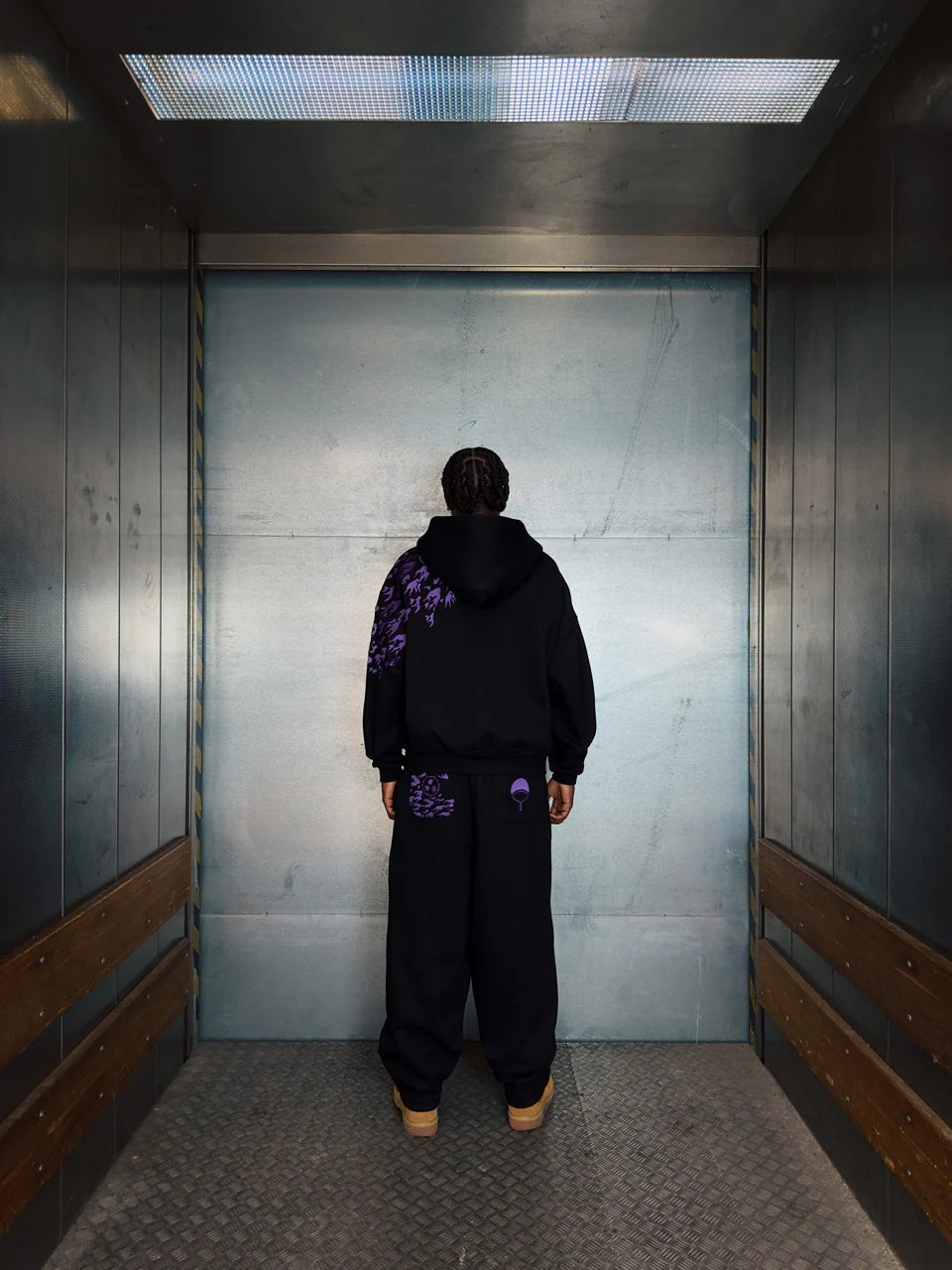 "SASUKE UCHIHA X CURSE MARKS" ZIP HOODIE