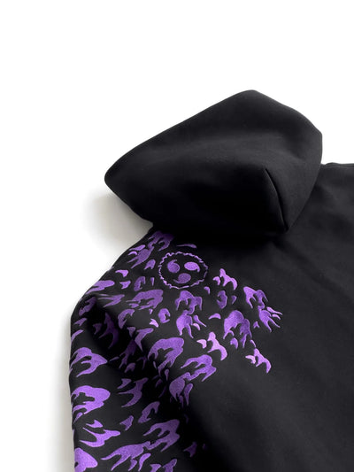 "SASUKE UCHIHA X CURSE MARKS" ZIP HOODIE