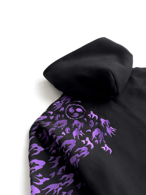 "SASUKE UCHIHA X CURSE MARKS" ZIP HOODIE