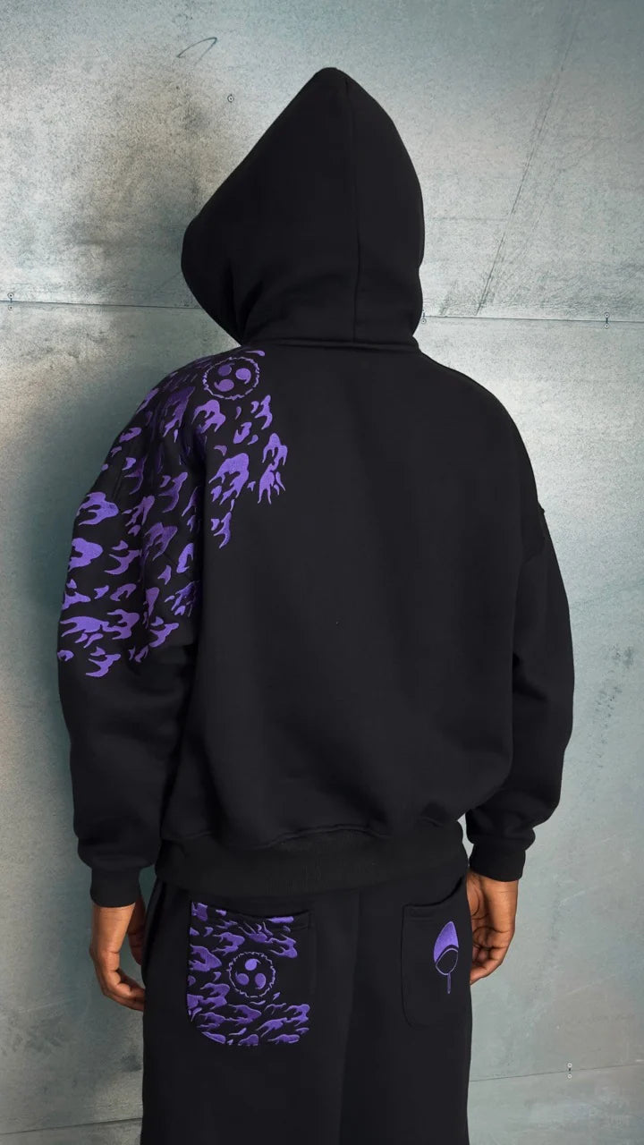 "SASUKE UCHIHA" ZIP HOODIE
